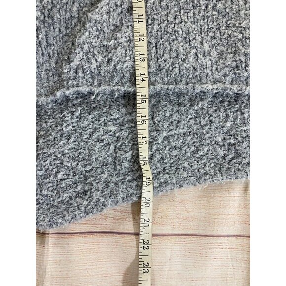 Free People Women's Heather Grey Mock Neck Knit Sweater - Small - Picture 7 of 14
